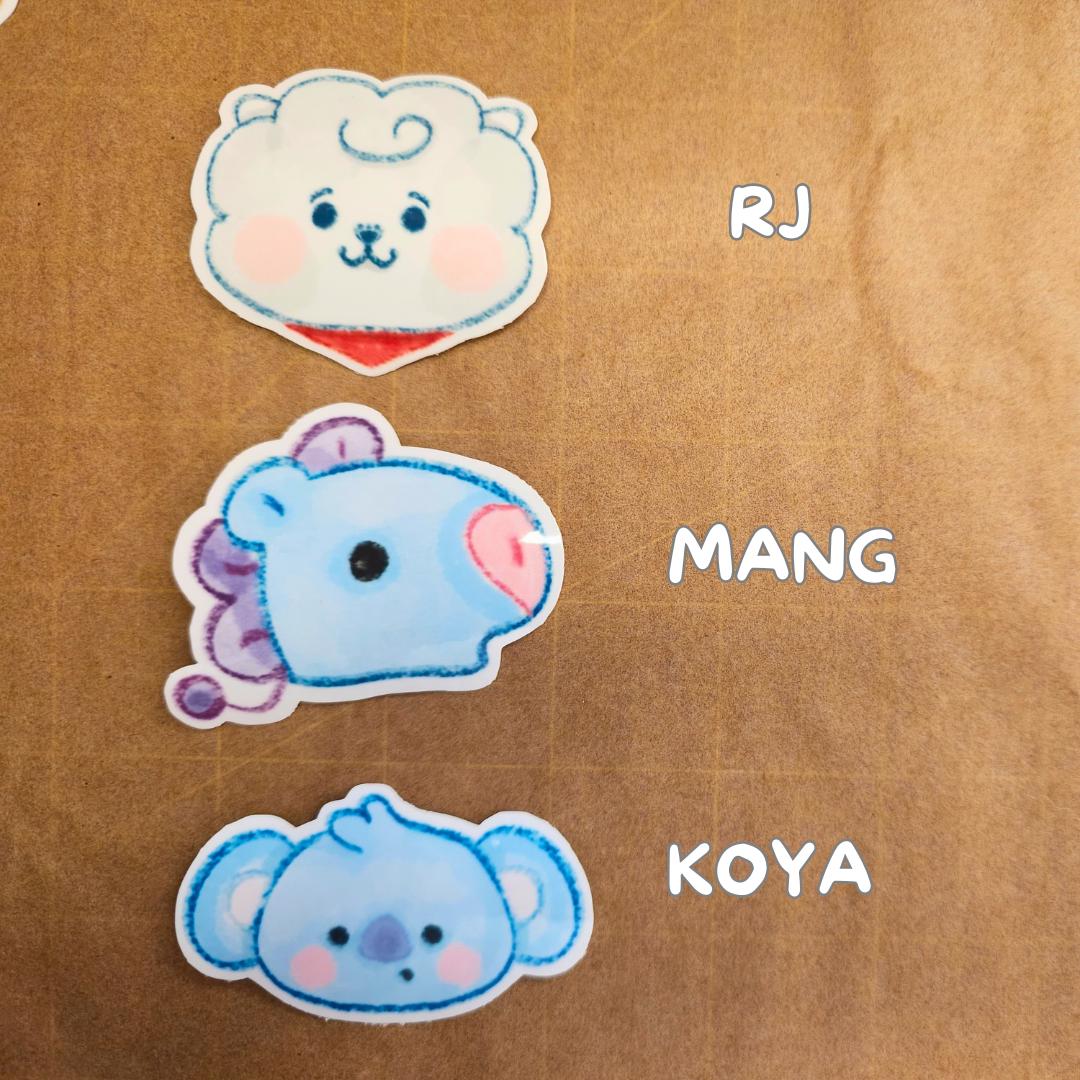 BT21 BTS Kpop Stickers Boys Are BACK Cute
