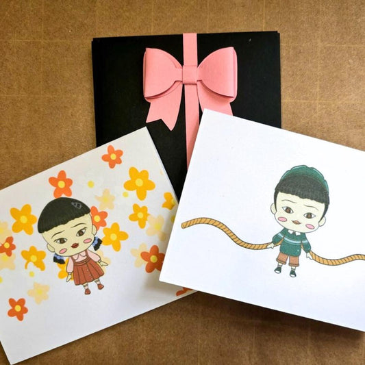 Squid Game Season 3 Young-hee + Cheol-su Note Cards