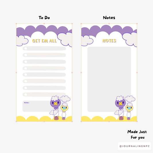 Floating Thoughts Balloon Pokemon Notepad