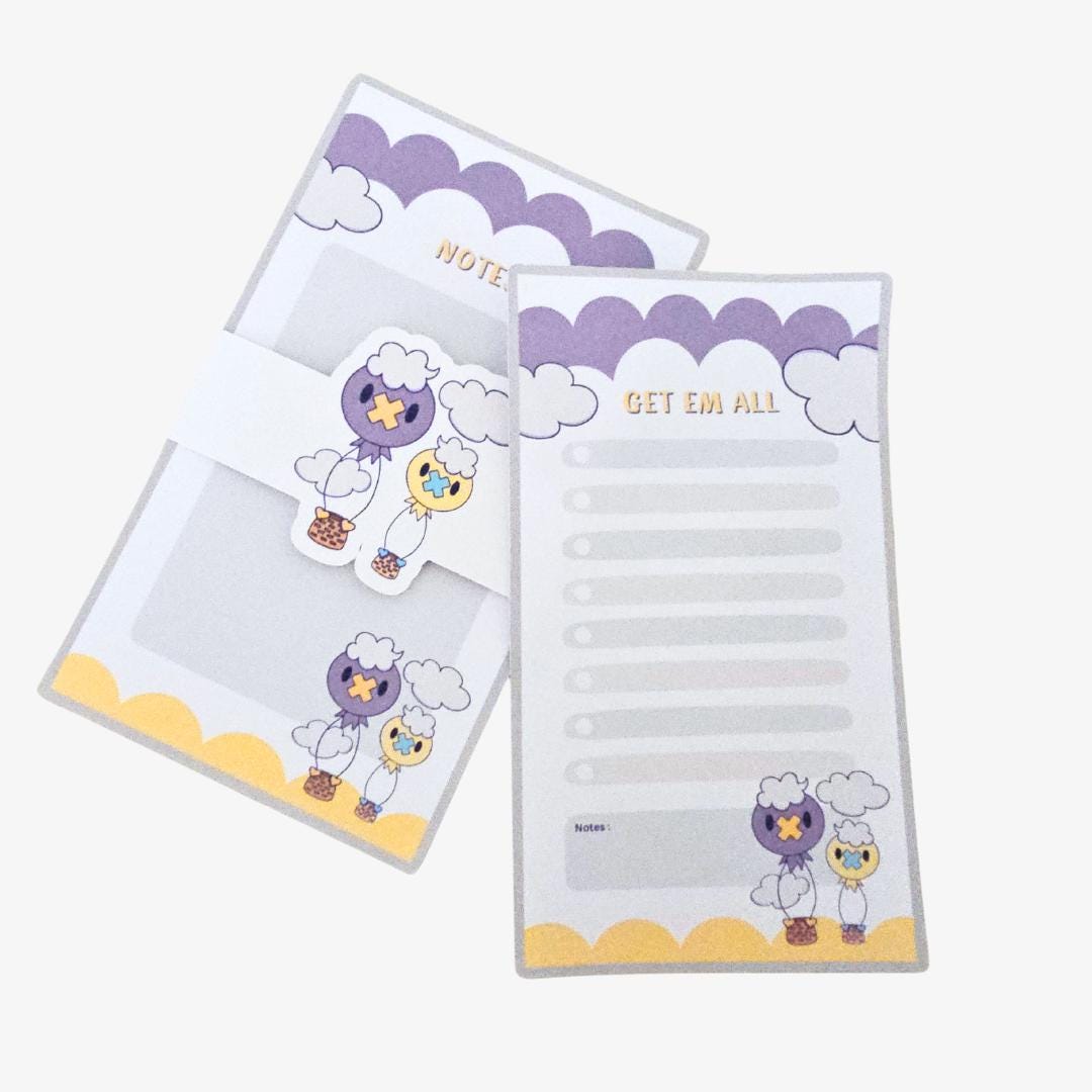 Floating Thoughts Balloon Pokemon Notepad