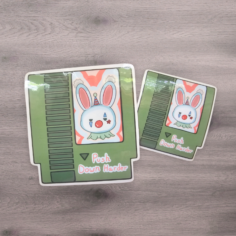 NPC Bunnies, Video Game Cartridges, Sassy Stickers