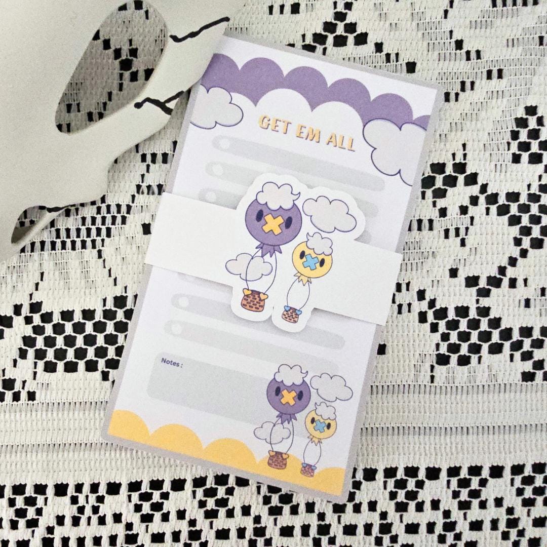 Floating Thoughts Balloon Pokemon Notepad
