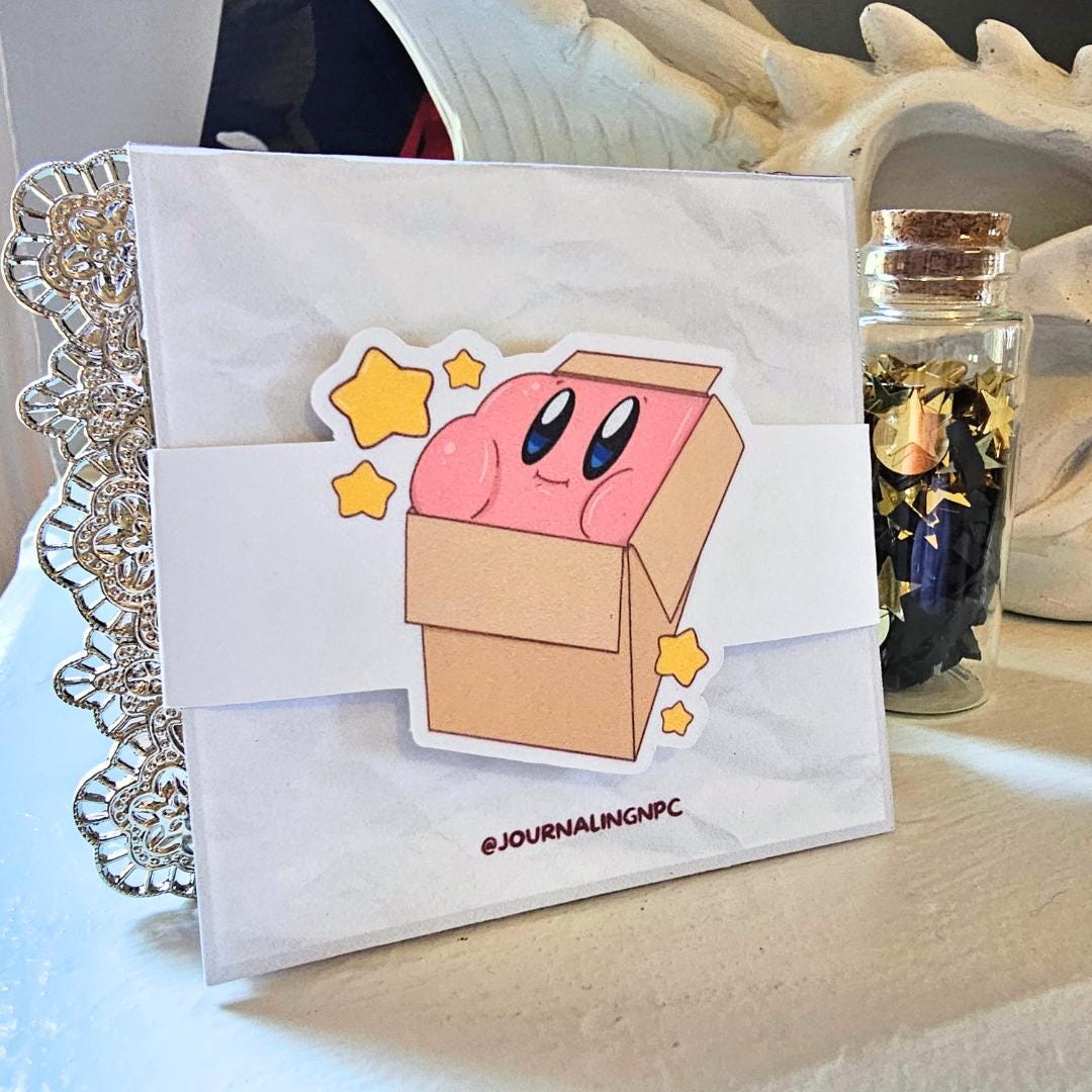 Kirby Dreamland Star Square Notepad