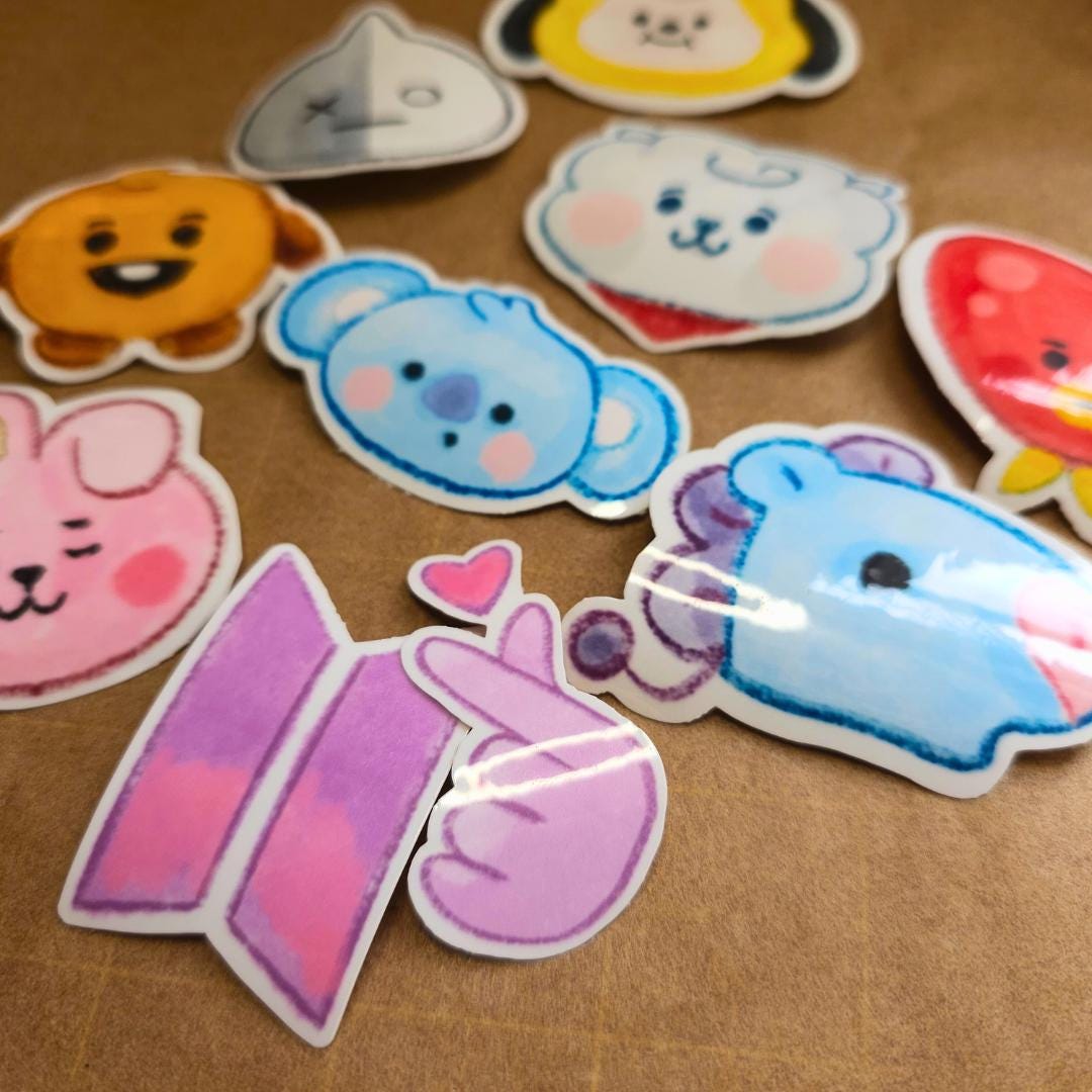 BT21 BTS Kpop Stickers Boys Are BACK Cute