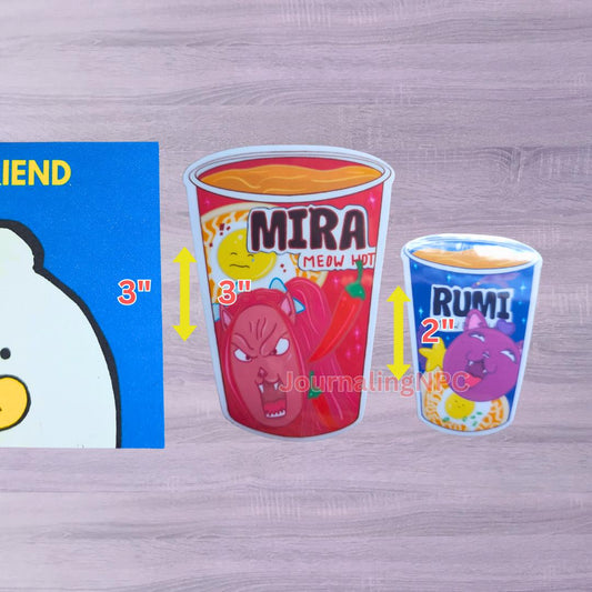 Huntrix Ramen Cat Golden Kpop Demon Hunters Sticker