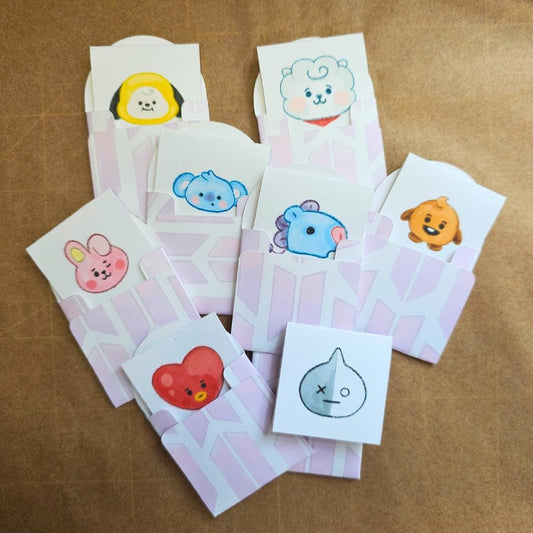 BT21 BTS Mini Notecard KPOP Fan Cards