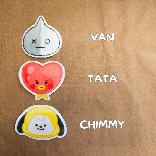 BT21 BTS Kpop Stickers Boys Are BACK Cute