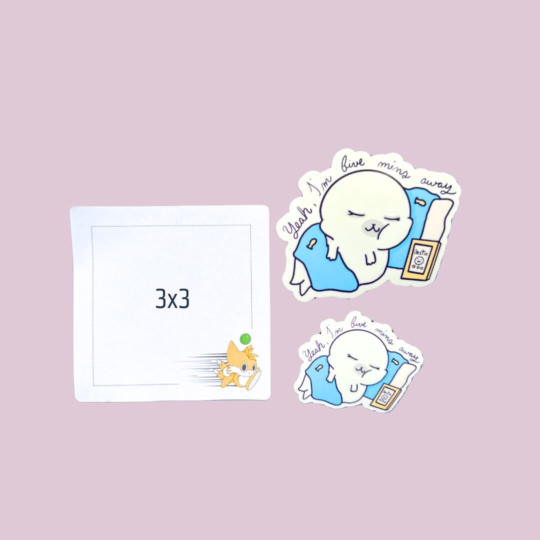 Sassy Anxiety Cell Phone Animal Stickers