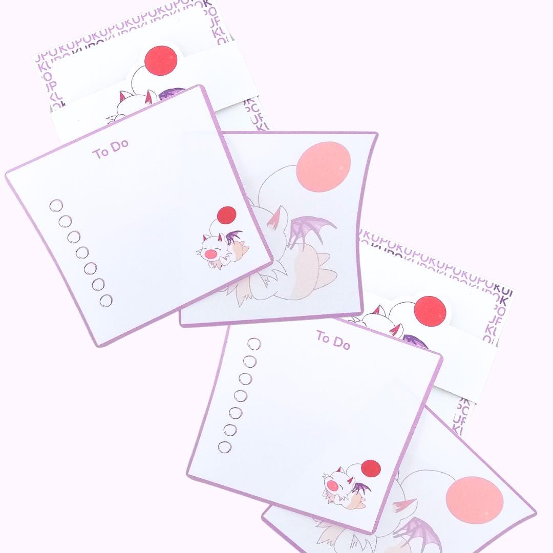Moogle Kupo Final Fantasy Video Game Notepad