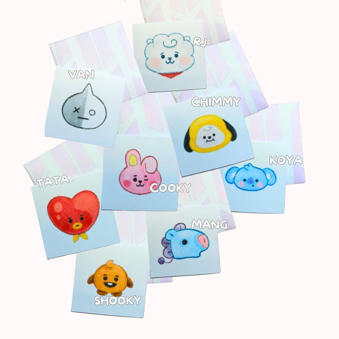 BT21 BTS Mini Notecard KPOP Fan Cards