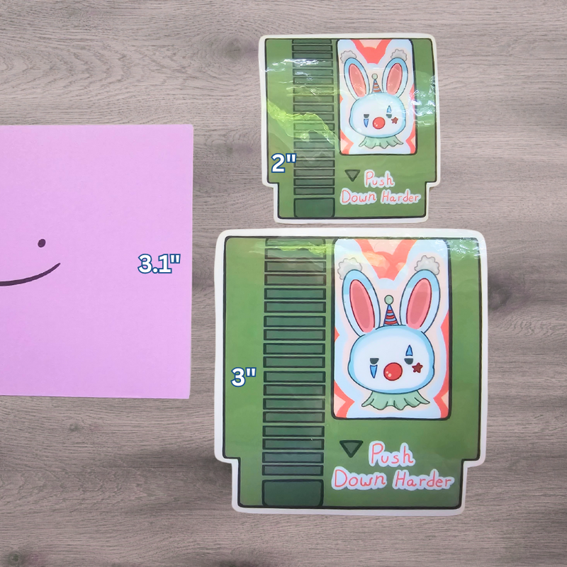 NPC Bunnies, Video Game Cartridges, Sassy Stickers