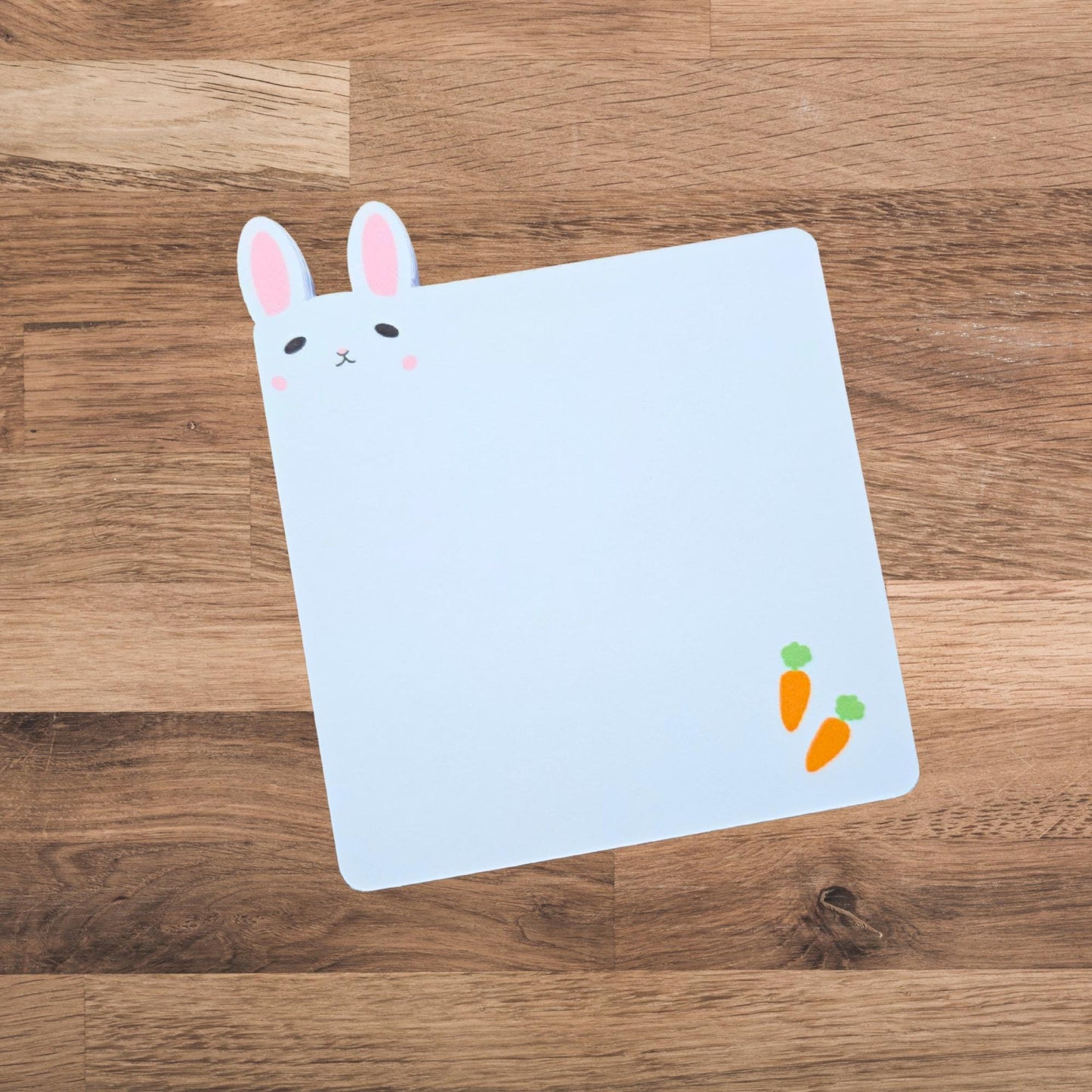 Adorable Animal Notepad, Pig, Capybara, Bunny Die‑Cut Faces Blank Writing