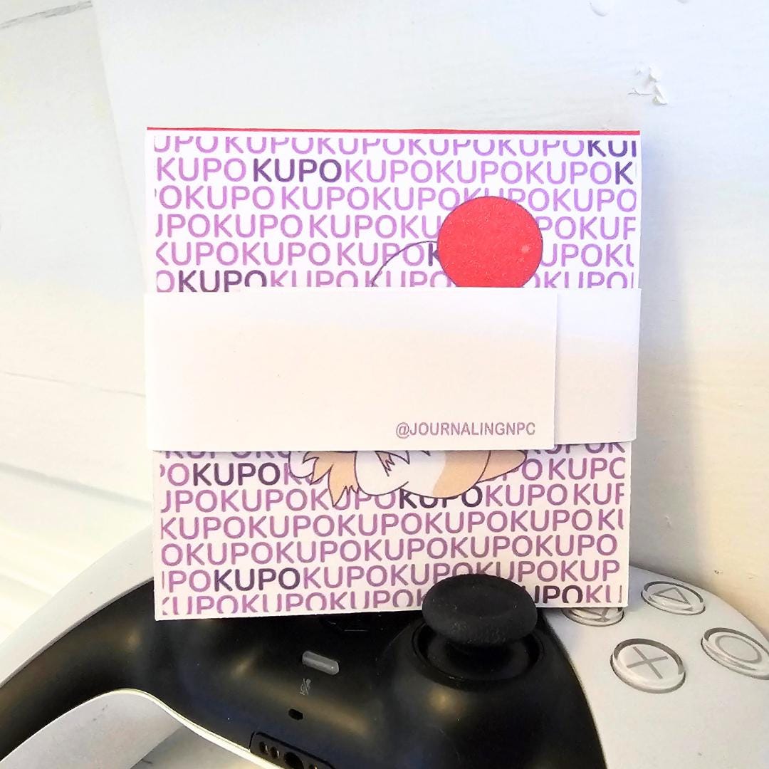 Moogle Kupo Final Fantasy Video Game Notepad