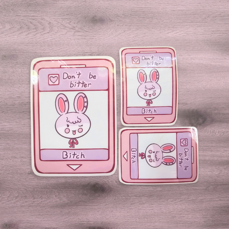 NPC Bunnies, Video Game Cartridges, Sassy Stickers