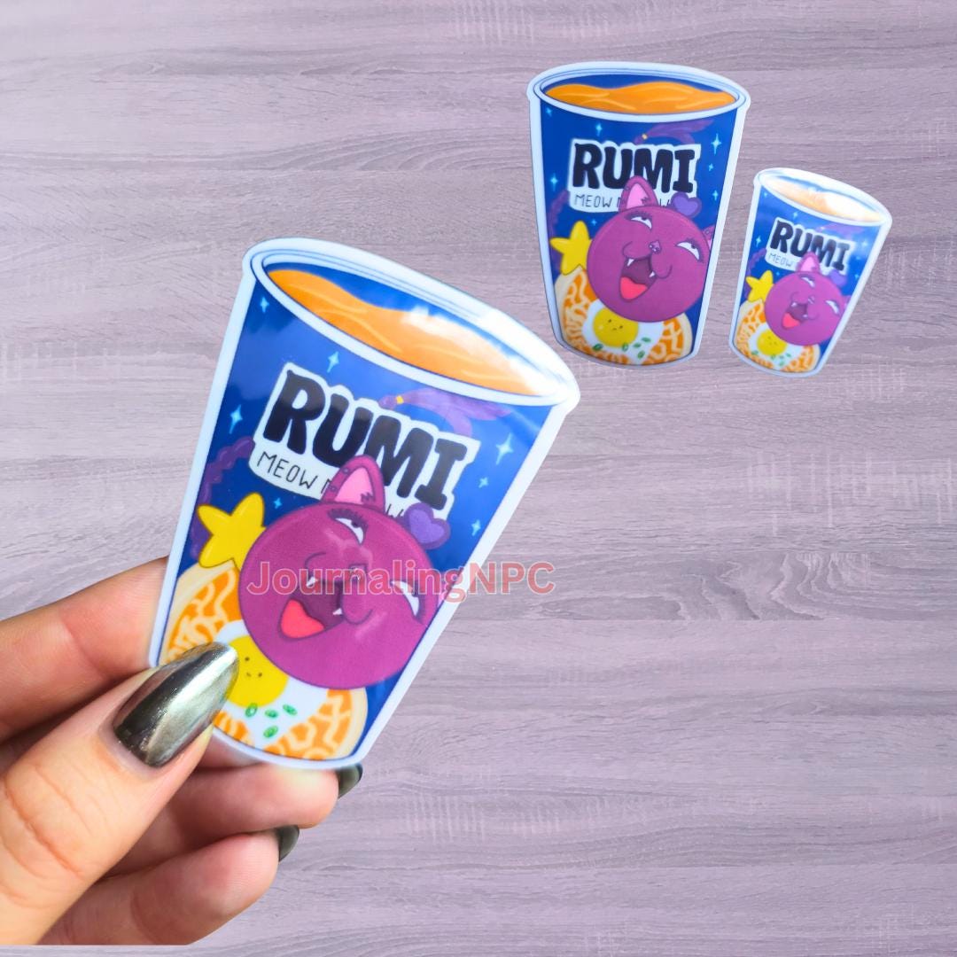 Huntrix Ramen Cat Golden Kpop Demon Hunters Sticker