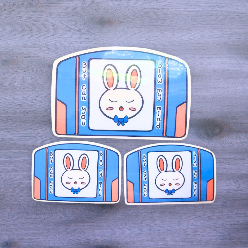 NPC Bunnies, Video Game Cartridges, Sassy Stickers