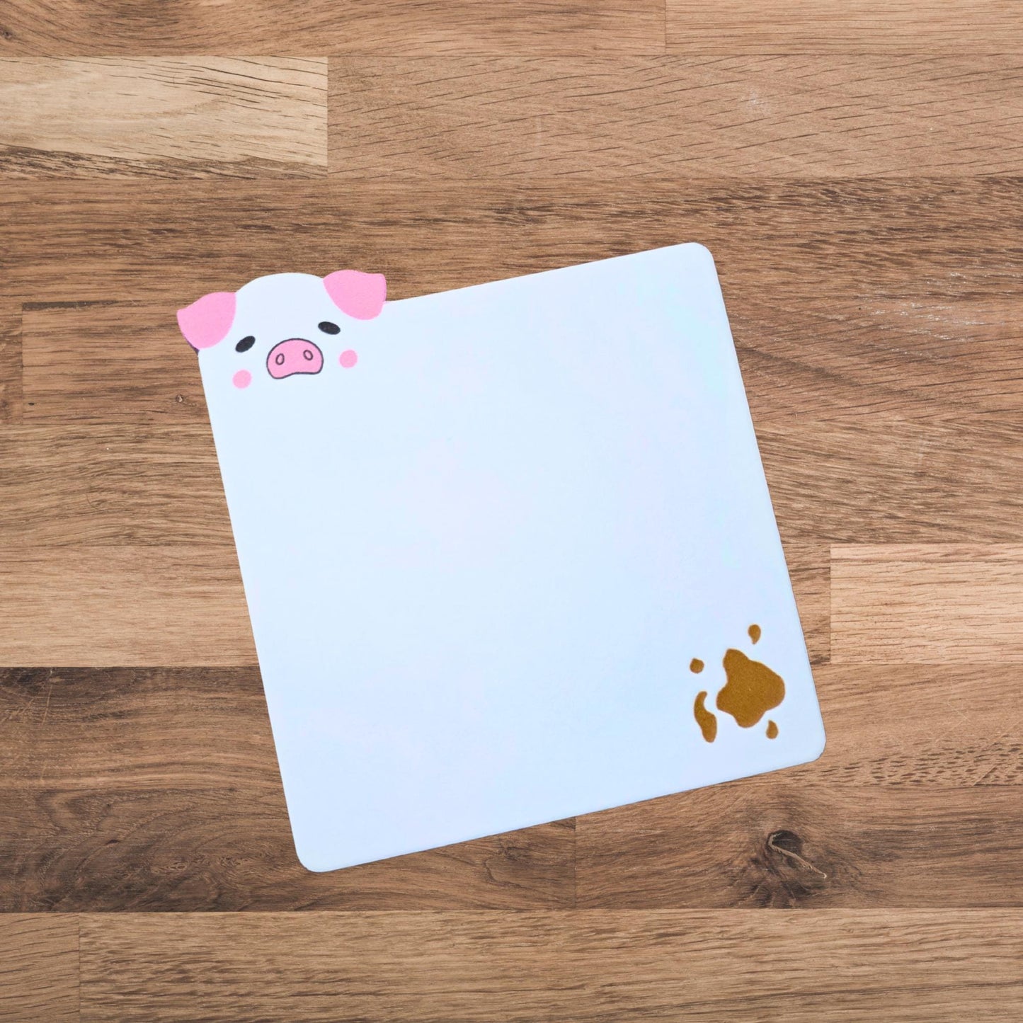 Adorable Animal Notepad, Pig, Capybara, Bunny Die‑Cut Faces Blank Writing