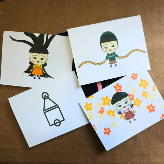 Squid Game Season 3 Young-hee + Cheol-su Note Cards
