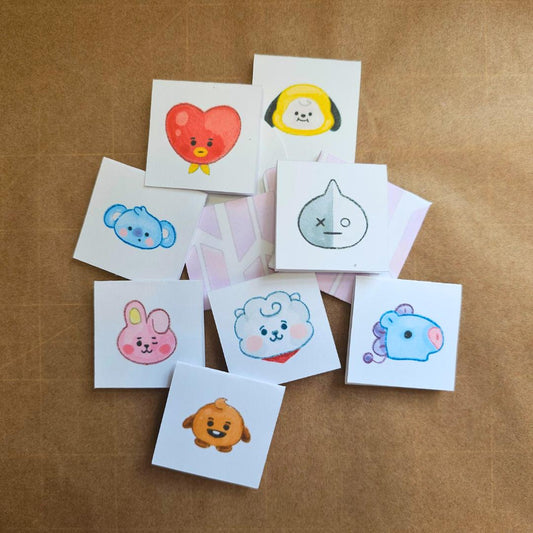 BT21 BTS Mini Notecard KPOP Fan Cards