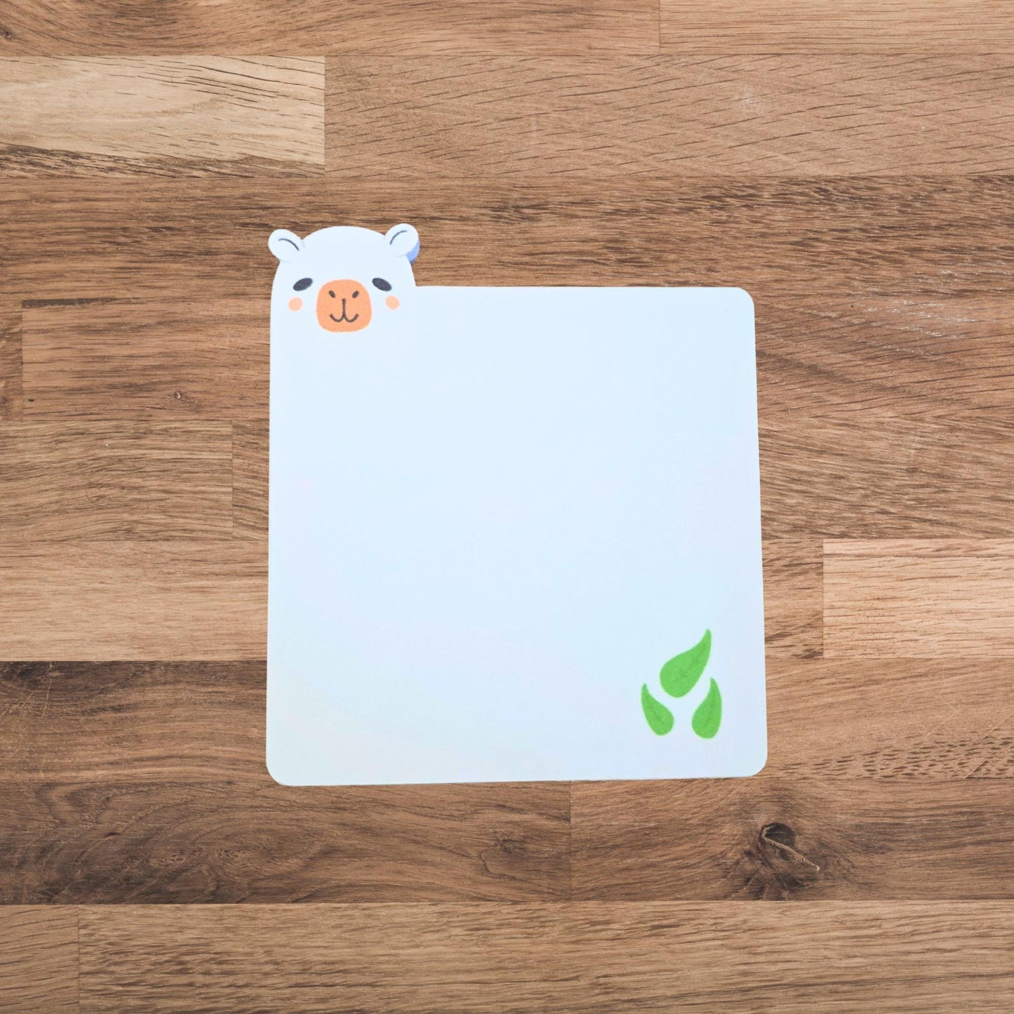 Adorable Animal Notepad, Pig, Capybara, Bunny Die‑Cut Faces Blank Writing