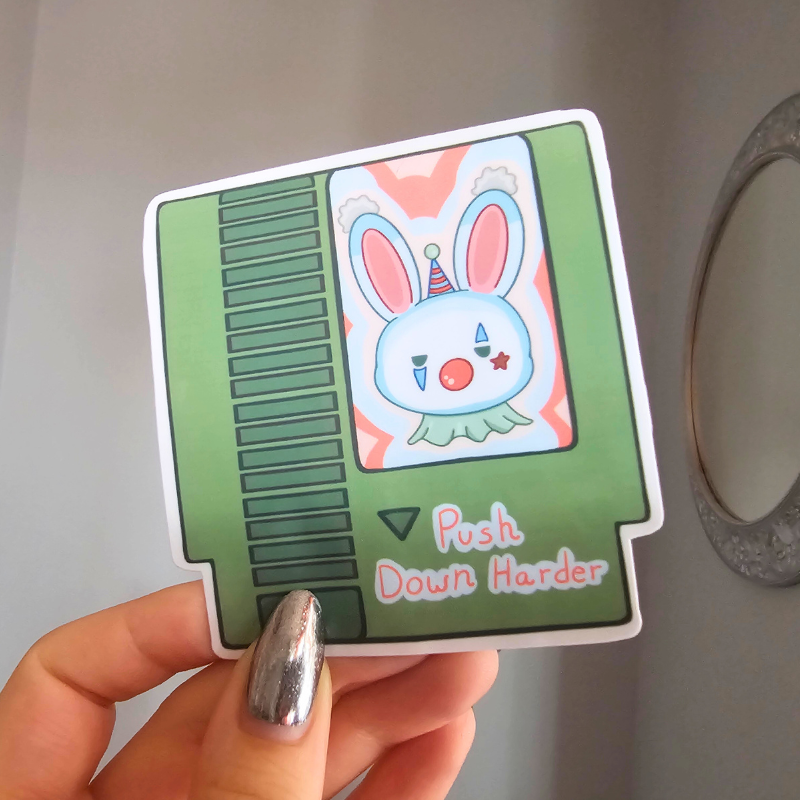 NPC Bunnies, Video Game Cartridges, Sassy Stickers
