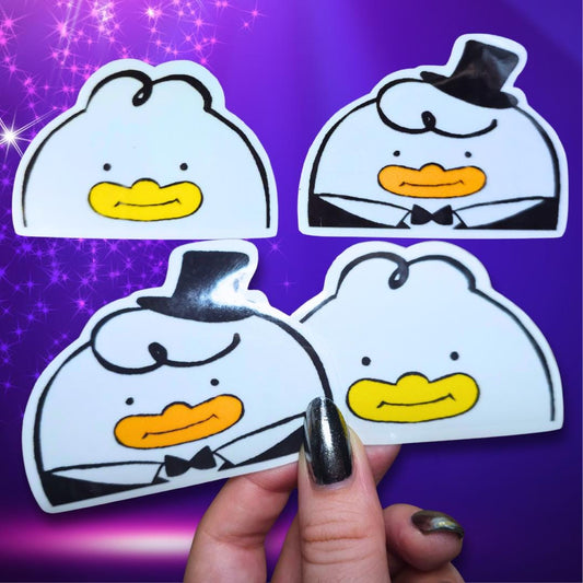 Kpop Demon Hunter Chris Seagull, Jinu + Rumi, Hello Friend, Save the Date Sticker