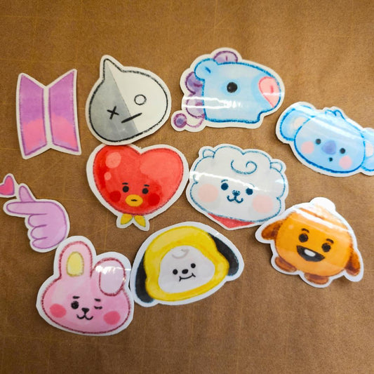 BT21 BTS Kpop Stickers Boys Are BACK Cute